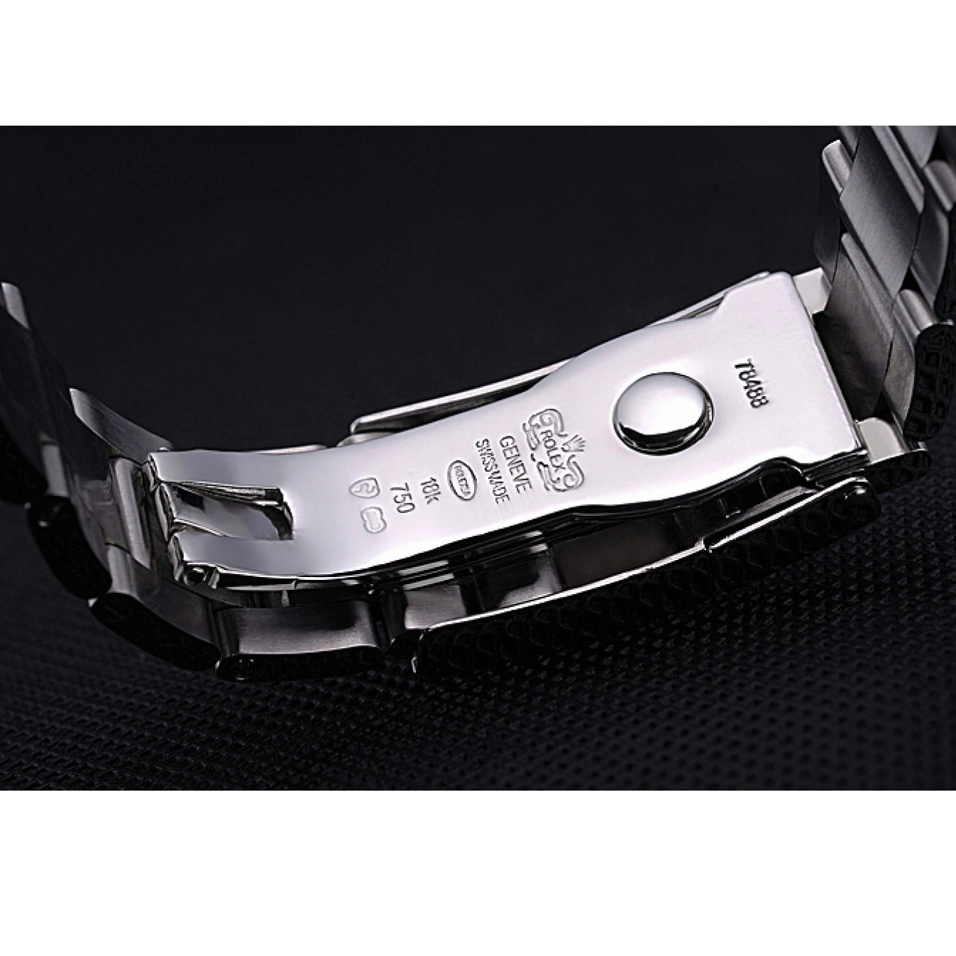 Aaa replica watch Black Rolex Stainless Dial Bracelet 622543 Steel Cosmograph Daytona 0710